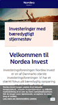 Mobile Screenshot of nordeainvest.dk